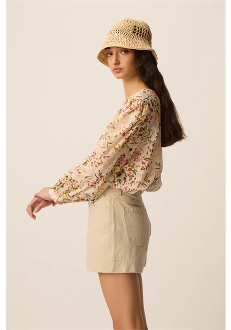 Blusa Des Petits Hauts Roxane Verveine in voile di cotone Des Petits Hauts | Bluse | 1E260464VERVENIE